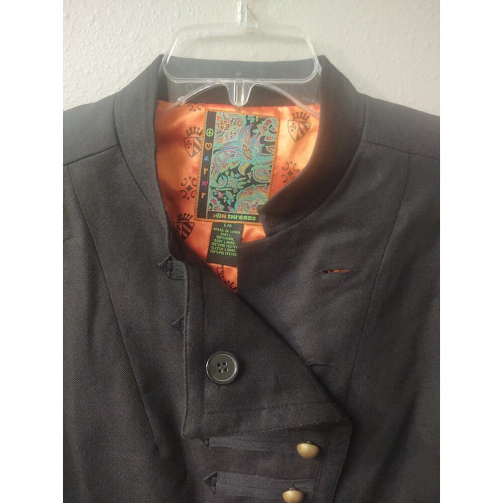 2OB Threads black jacket blazer LG - Picture 6 of 10